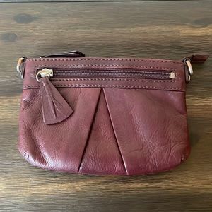 Beautiful Convertible Leather Bag - Clutch, Crossbody, or Belt Bag!